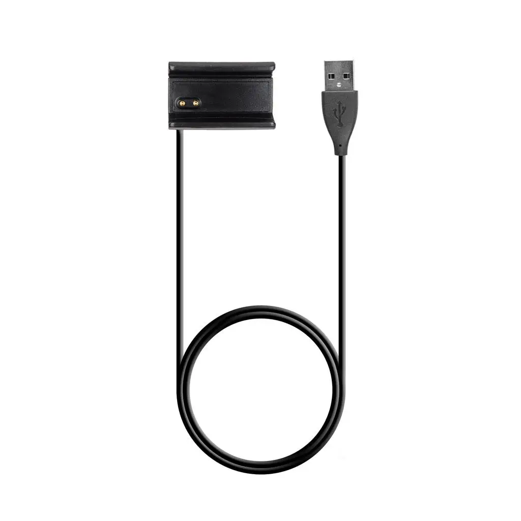 USB Clip Dock Charging Cable Charger Cord for Watch Band Black