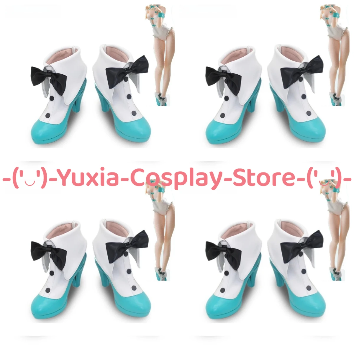 

Юксиакосплей! Мика Банни, обувь для косплея, аниме, реквизит для игрового персонажа, ботинки из искусственной кожи, карнавальный костюм на Хэллоуин