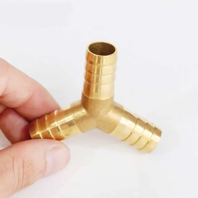 Brass Fitting Copper Pagoda Connector Pipe Fittings 2 3 4 Way Straight/Tee/Y/Cross 4/5/6/8/10/12/14/16/19 mm For Gas/Water Tube