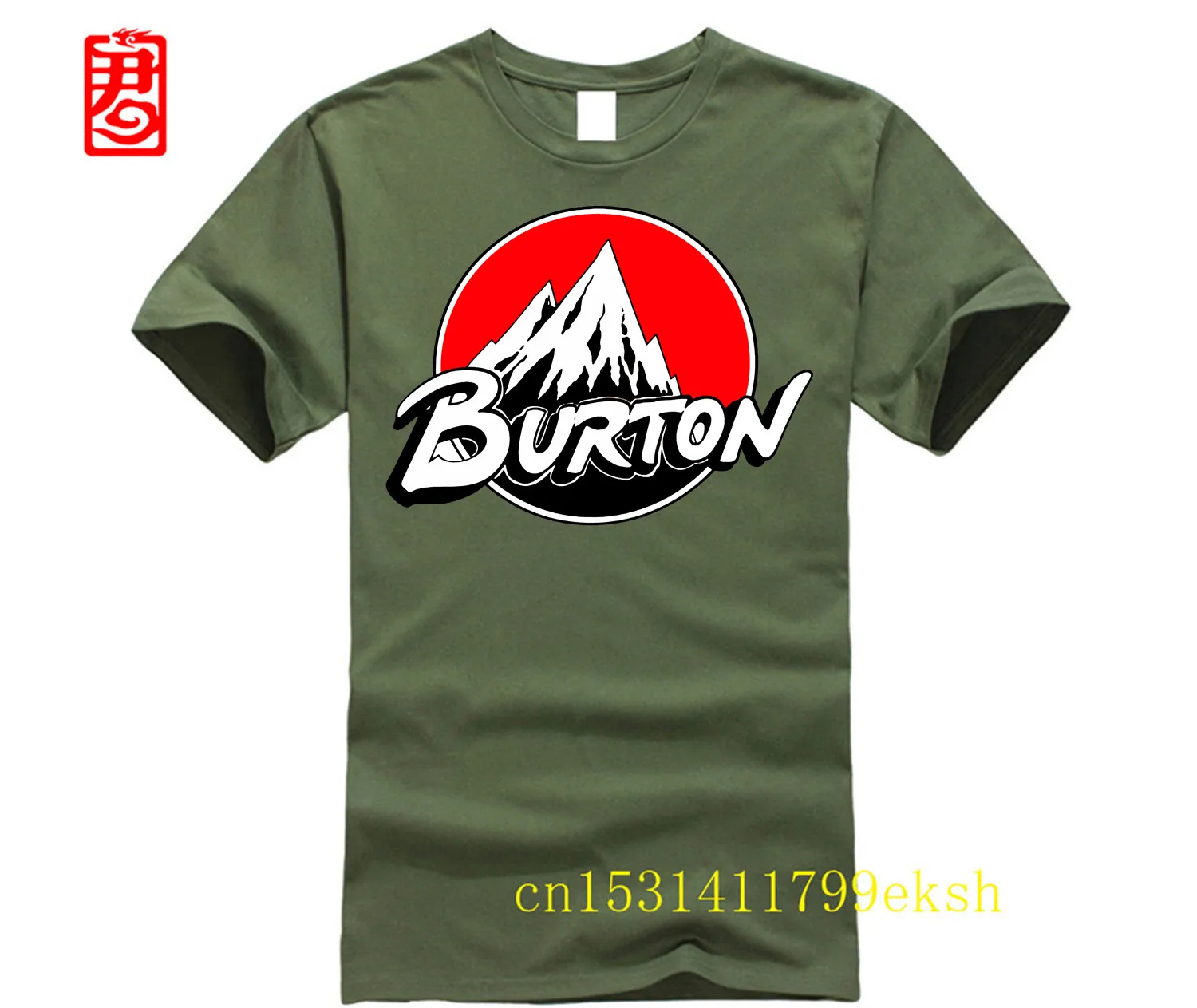 Red Burton Logo Arrow Snowboards T Shirt Cartoon Tee Shirt Homme Top Tees Men Cool 2023