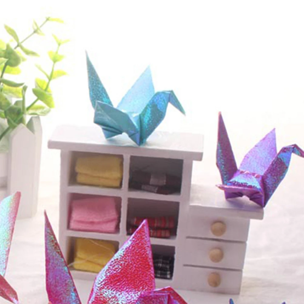 

50Pcs Origami Crane Party Decor Beautiful Hand Folded Cranes for Wedding Arch Backdrop Shower Centerpiece Valentine's Day
