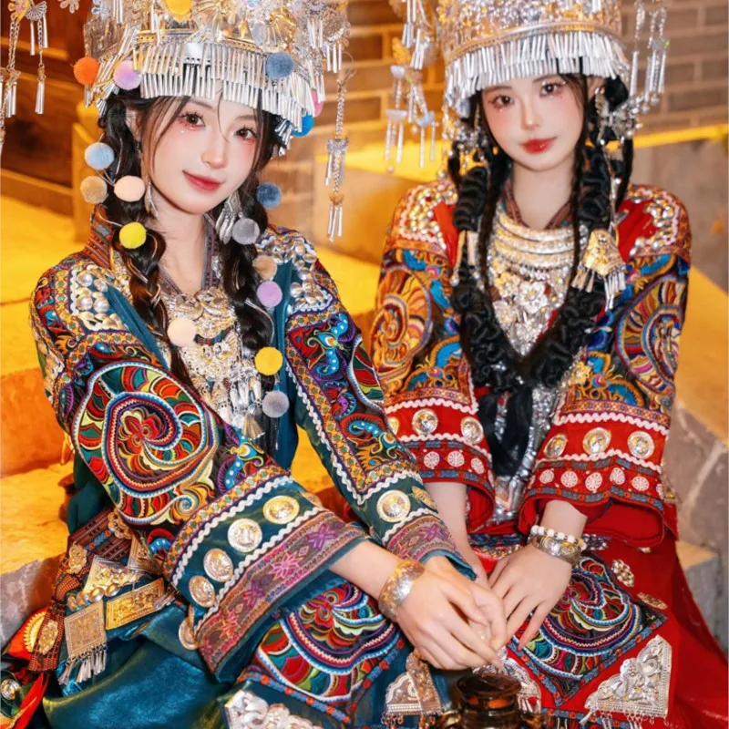 

National dress female bestie suit up wind photography costume new