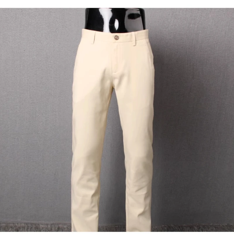 

Men's Casual Pants Four Season Thin Straight-iron Breathable Business Trousers JJ357