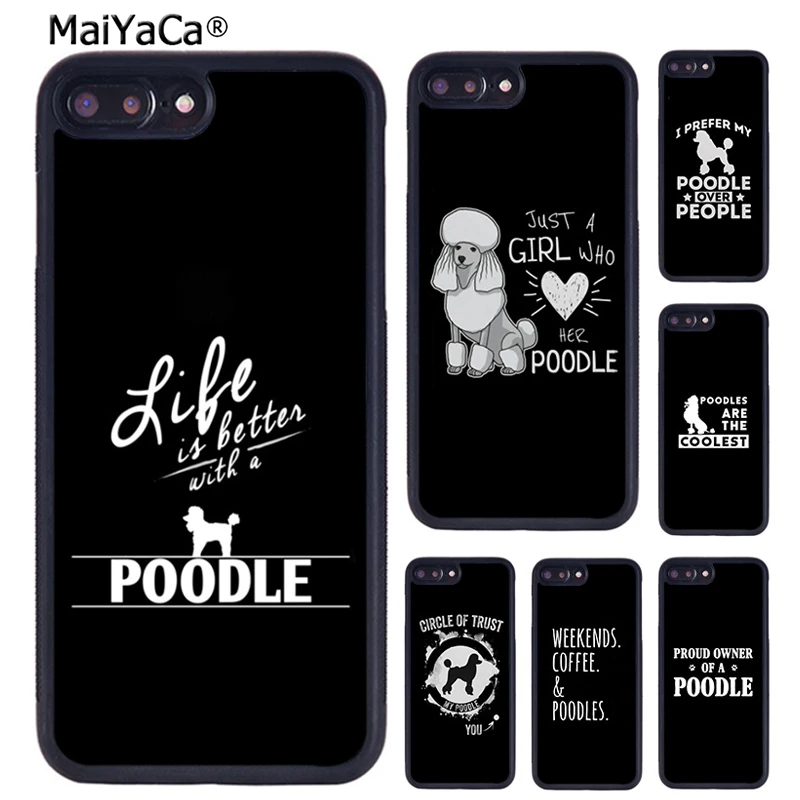 Чехол для телефона с забавным дизайном пуделя «Жизнь лучше» с пуделем для iPhone 16, 15, 14 plus 11, 12 13 Pro XR XS Max, чехол Чехол для телефона с забавным дизайном пуделя «Жизнь лучше» с пуделем для iPhone 16, 15, 14 plus 11, 12 13 Pro XR XS Max, чехол