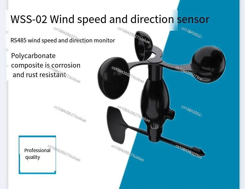 WSS-02 RS485 Speed Sensor and Wind Monitor Designed for Weather Station Solution.