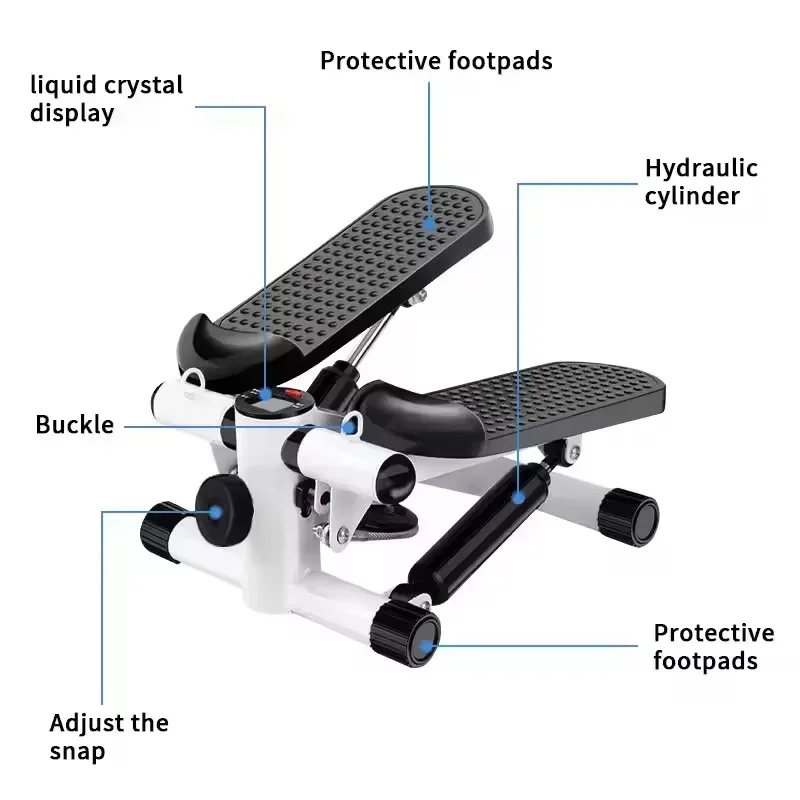 2025 مدرب متقاطع لمقاومة الآلة البيضاوية - مدرب فخذ الساقين المحمول قابل للتعديل بدواسة صالة الألعاب الرياضية المنزلية الصامتة #4
