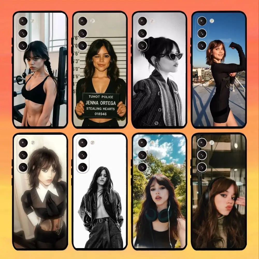 

J-Jenna O-Ortega Actress Phone Case For Samsung Galaxy A73,A72,A71,A70,A53,A52,A51,Others Soft Black Cover