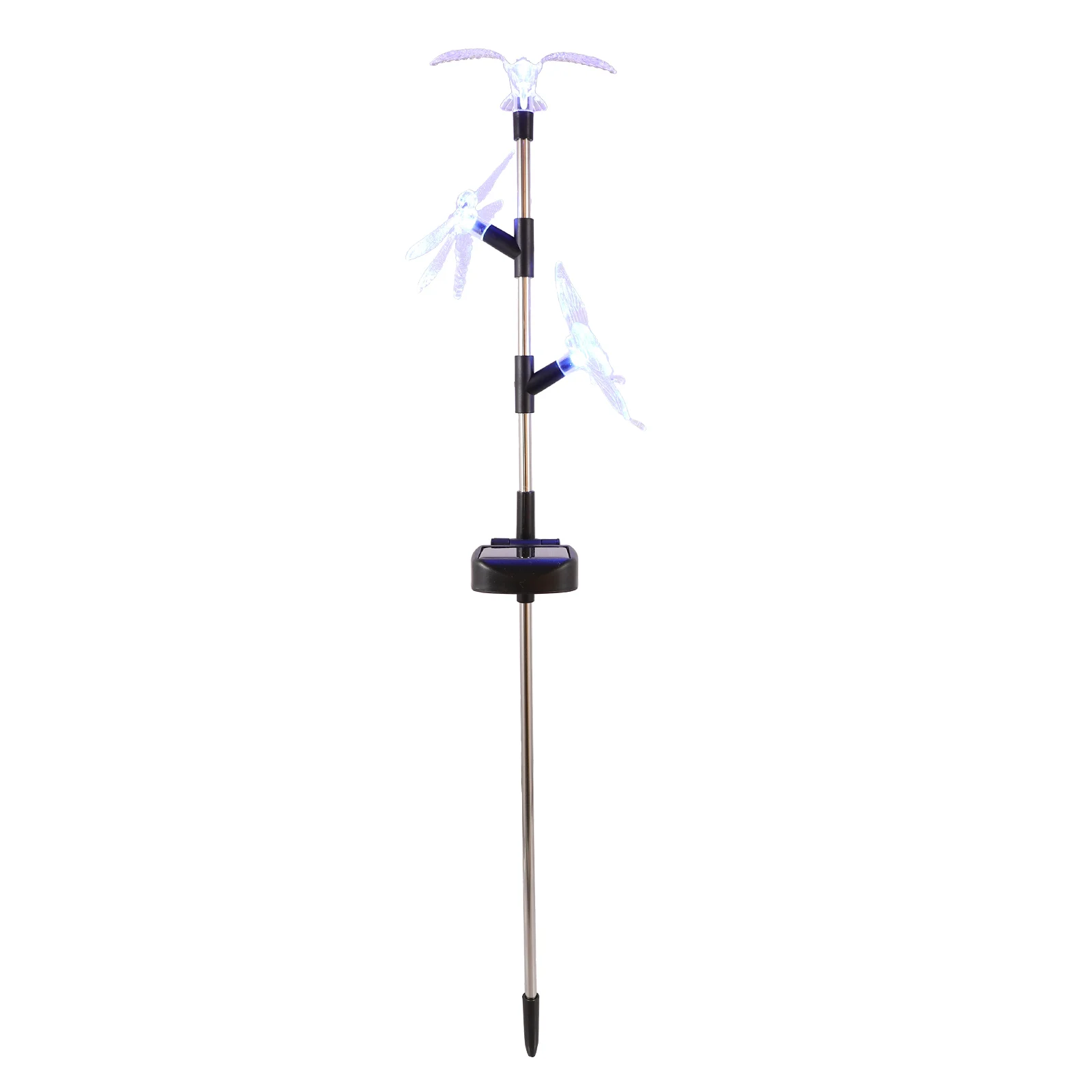 

Solar Ground Plug Light LED Garden Stake Lights Outdoor Plastic Dragonfly Solar Power Waterproof Durable Automatic Night