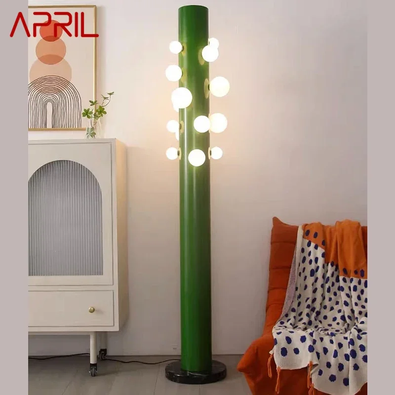 

APRIL Nordic Green Floor Lamps Designer Creativity Living Rooms Bedrooms Hotels Villas Minimalist Artistic Lighting Fixtures