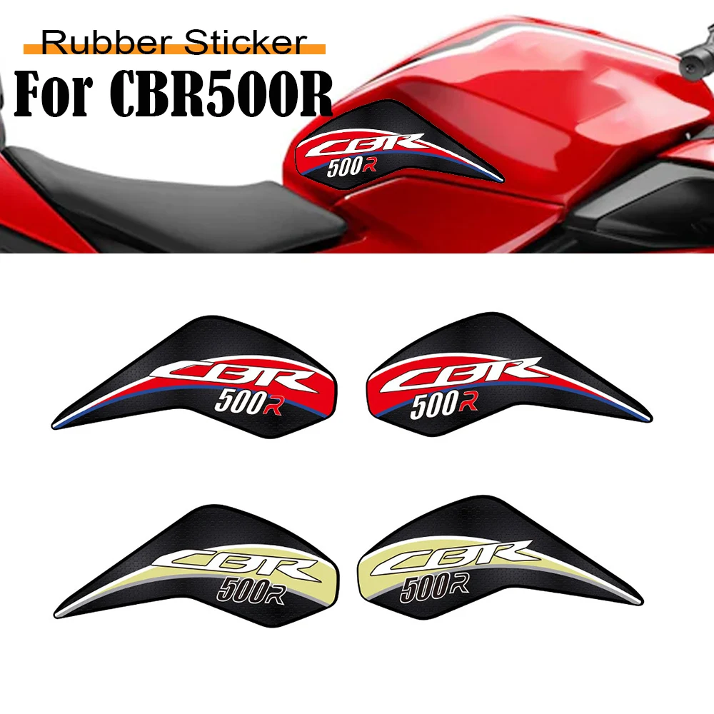 New CBR500R Motorcycle Side Gas Knee Grip Stickers Fuel Tank Pad Protector Anti-slip Sticker For Honda CBR 500 R 500R