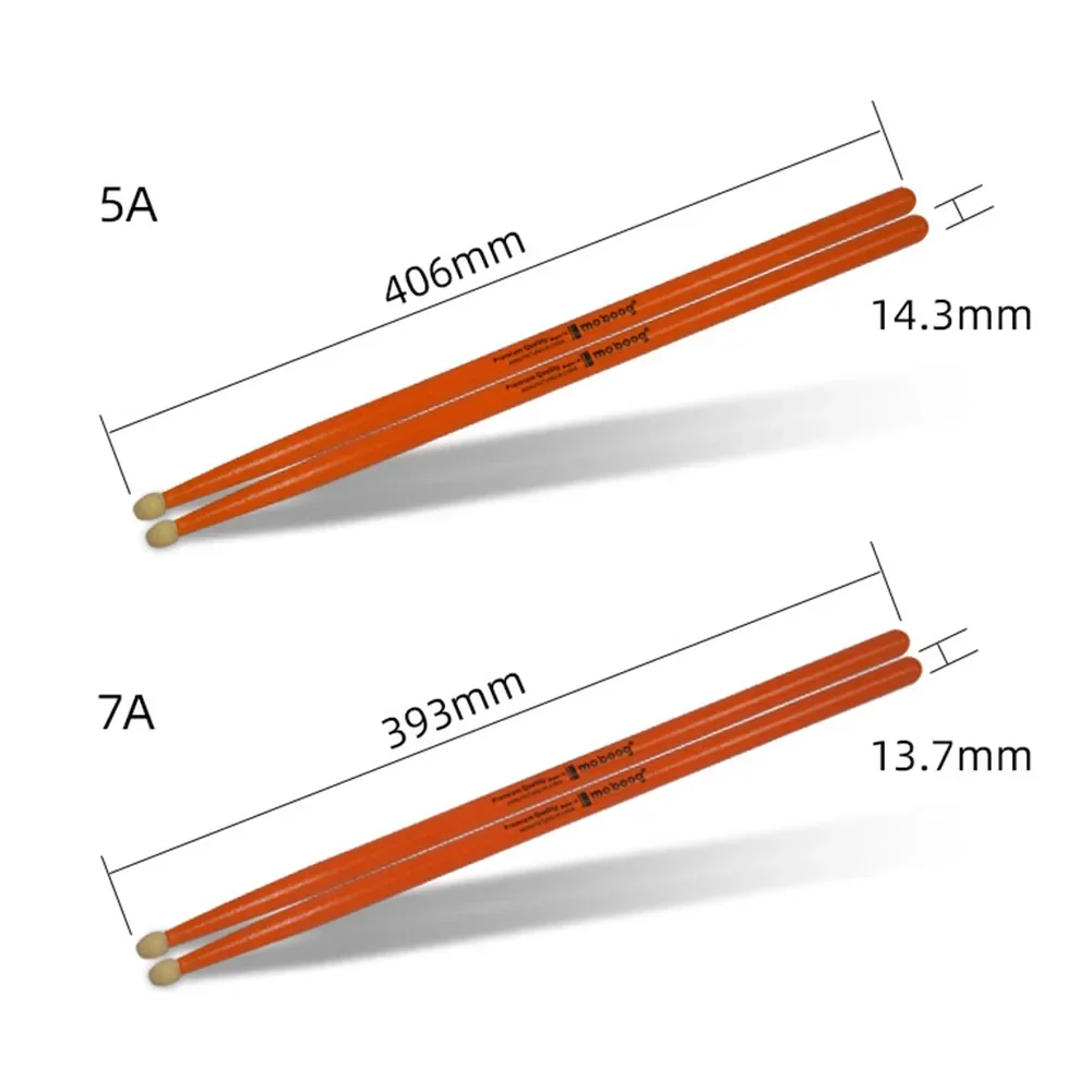 1 paio di bacchette in legno di acero professionali 5A 7A bacchette per batteria bacchette in legno di acero per principianti parti di strumenti a