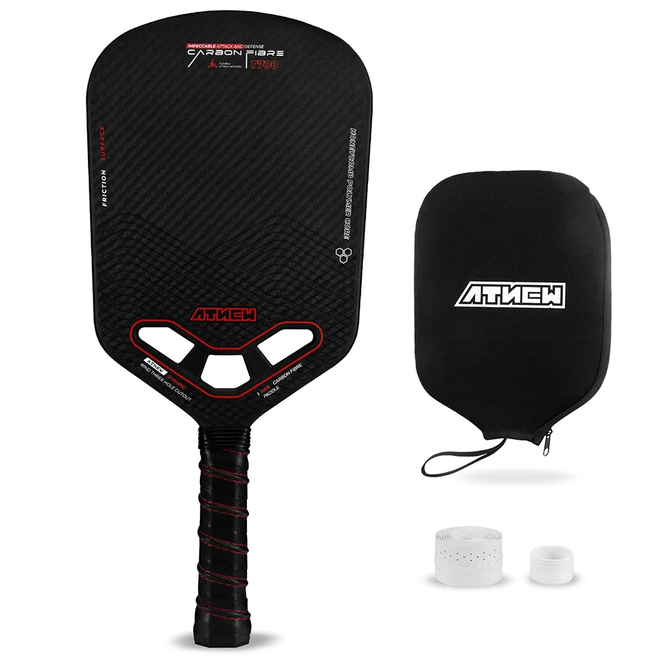 

ATNEW Hollow Pickleball Paddles, T700 Carbon Fiber Picklebll Paddle Cover,3K Frosted Surface ,Top Choice Pickle Ball Equipment