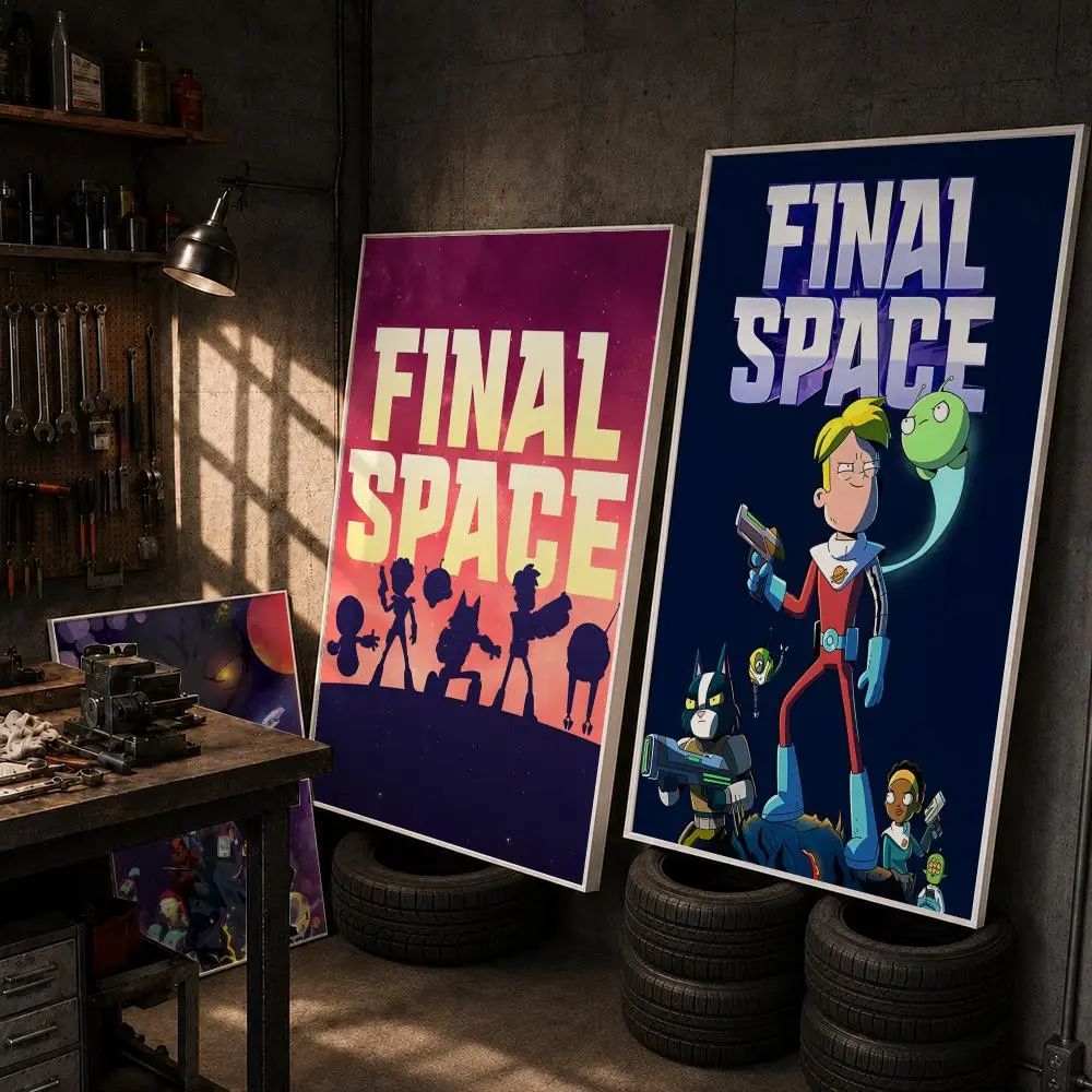 F-Final S-Space Poster HD Wall Art Home Decor Waterproof Print Bedroom Garage Party Gift