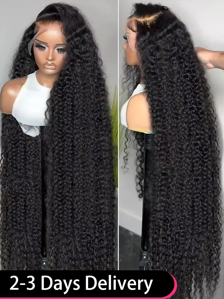 

30 40 Inch 300 Density Curly Wigs 13x6 HD Transparent Loose Deep Wave Wig 100% Closure Human Hair Deep Wave 13x4 Lace Front Wig