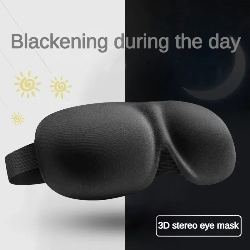 3D Contoured Sleep Mask 100% Light Blocking Eye Mask Ultra-Soft Skin-Friendly Material Breathable Eye Cover For Rest Travel Yoga