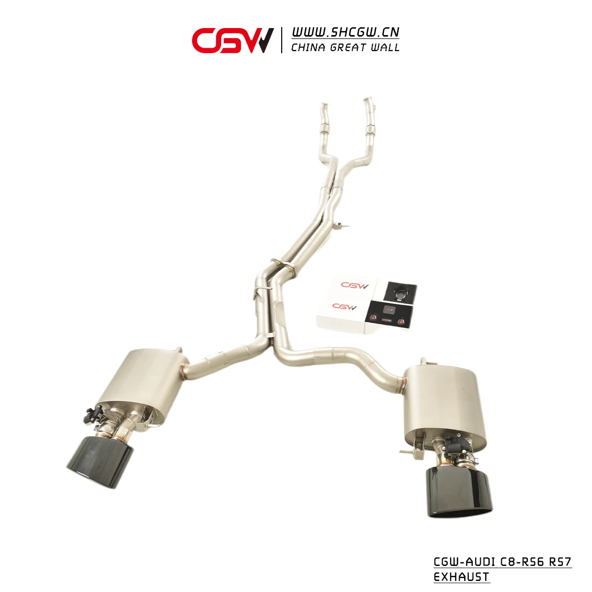 Super Quality Cat-back and Front  Pipe Exhaust System Pipes for  RS6 RS7 C8 4.0T 2013-2020 With Electric Valves