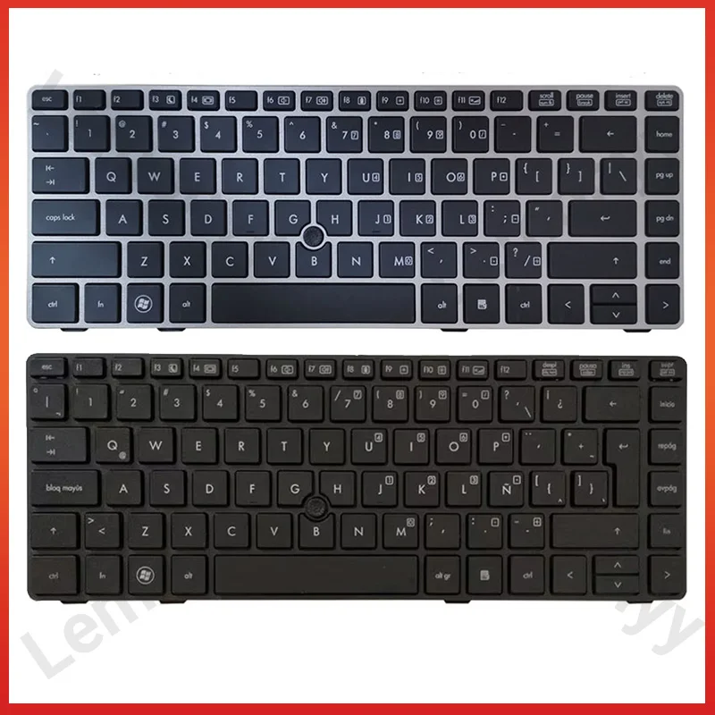 

NEW For HP EliteBook 8470B 8470P 8470 8460 8460p 8460w ProBook 6460 6460b 6470 Latin/US laptop Keyboard with frame