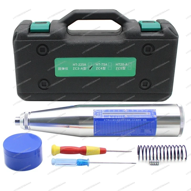 ZC3-A Silver Rebound Hammer for Mortar Sclerometer ZC3 Concrete Test Hammer Silver Schmidt Hardness Tester