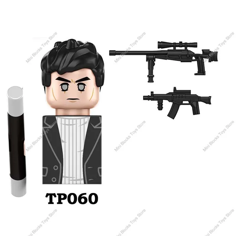 TP1008 John Wick Movies Winston Judges Dolls Mini Thriller Building Blocks Figures Kids Educational Toys Children Gifts