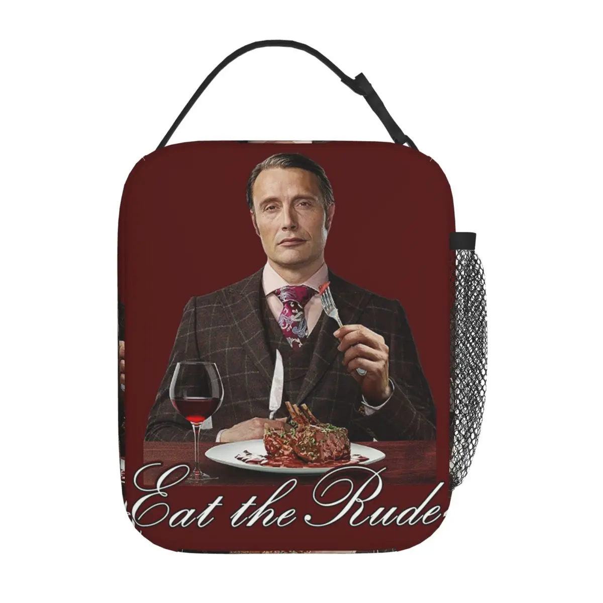 Mads Mikkelsen Hannnibal Eat The Insulated Lunch Bag for Women Children Portable Food Boxes Thermal Lunch Box Tote