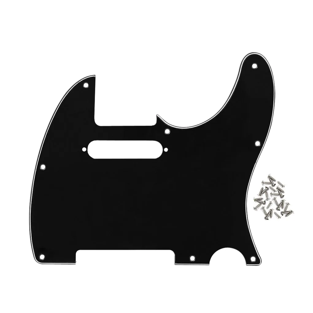 FLEOR 1PCS 8 Holes TL Electric Guitar Pickguard Scratch Plate With Pickguard Screws