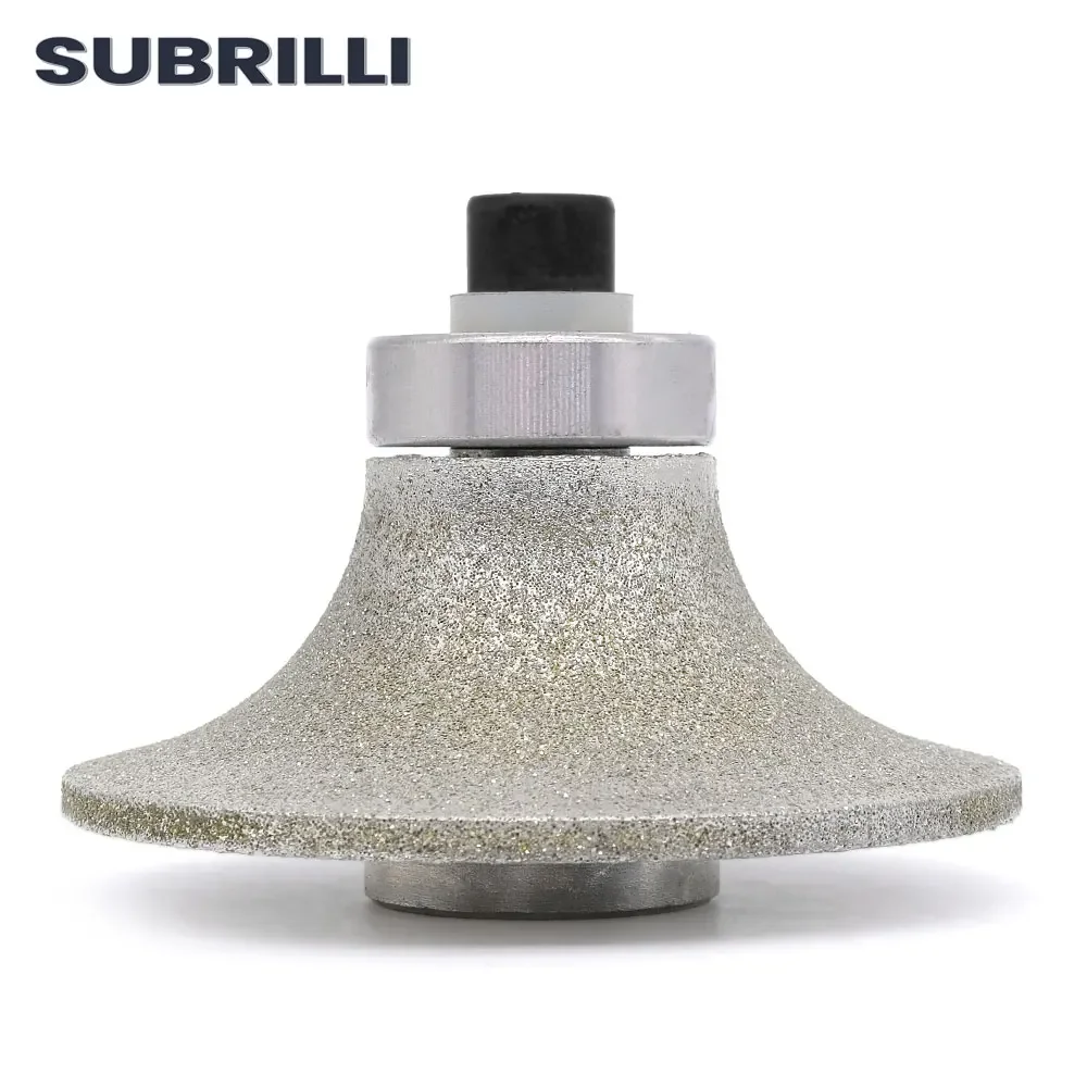 SUBRILLI B30 Demi Bullnose Diamond Router Bit Electroplated Diamond Profile Wheel For Edge Profiling Machine Hand Held Router