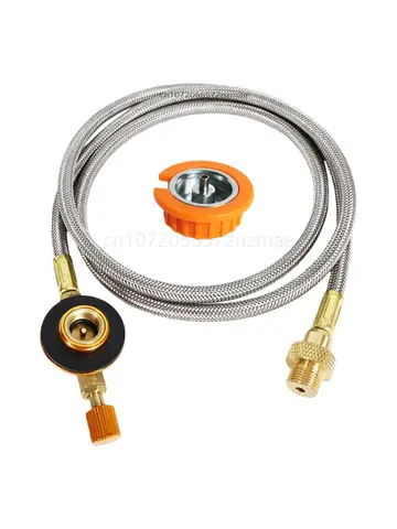 Outdoor Camping Gas Adapter Butane Burner Tube Thread Converter Gas Torch Welding Fire Maker Adapter Camping Baking Barbecue