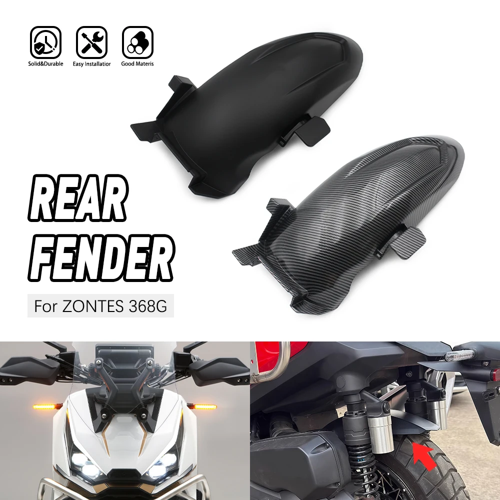 

Motorcycle Mudguard Rear Fender Wheel Hugger Mudflap Splash Guard Cover Protector Parts FOR ZONTES 368G G368 368 G 368 2024-2025
