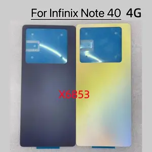 Bilashmart Back cover battery cover case Tecno Infinix Note40 Note40Pro 4G 5G X6853 X6850 X6851 X6852 Repair Parts Door Housing Cover
