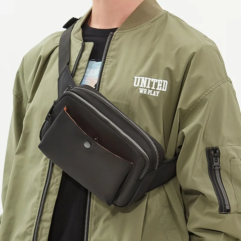

Japan Crossbody Chest Bag for Men 2026 New in High Quality Oxford Cloth Man Belt Pouch Male Shoulder Waist Pack Hip Sack Husband