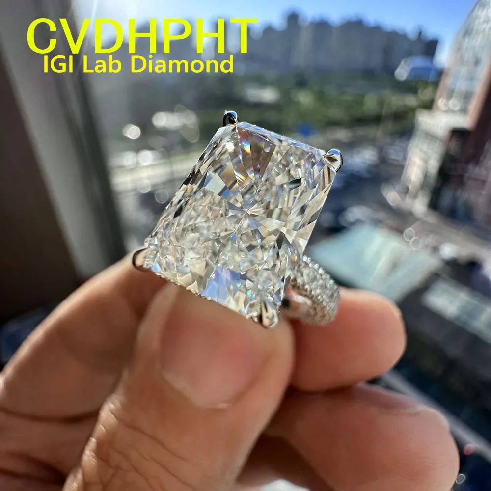 

Сияющий цвет D 1 2 3Ct IGI Lab Растущее кольцо с бриллиантом из твердого белого золота 9 карат роскошное кольцо с бриллиантом обручальное кольцо Заводские помолвки