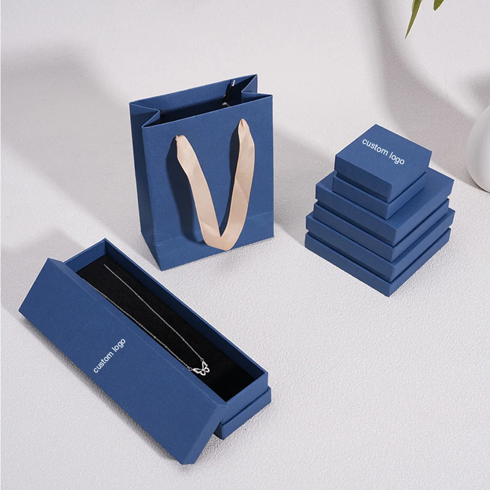 

Wholesale 24pack Double Bottom Case Jewellry Gift Boxes Paper Flip-Top Jewelry Box for Earrings Necklace Bracelet Ring Organizer