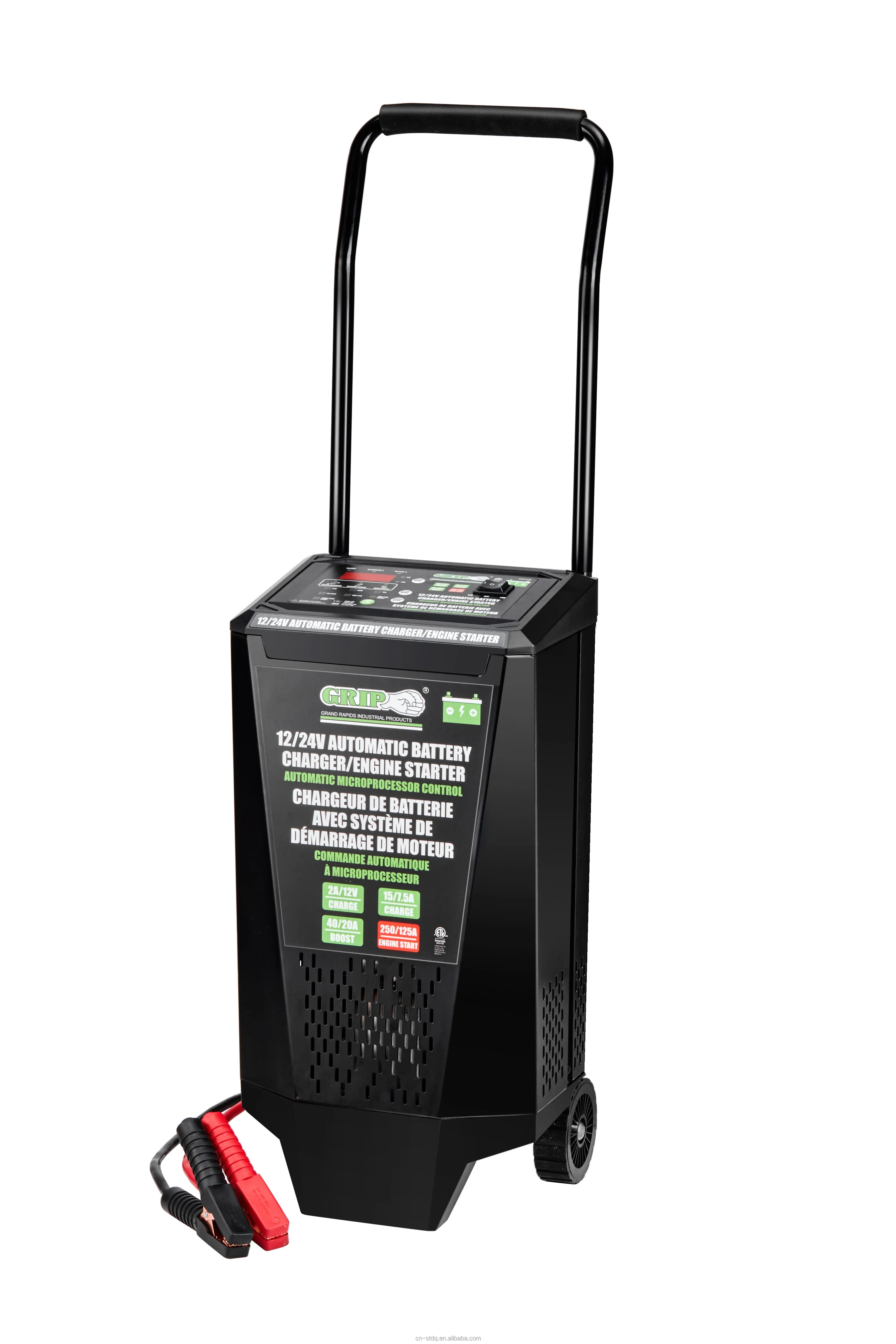 Smart Fully-Automatic 12-24V Car Battery Charger and Maintainer with Jump Starter Convenient Plug Connection for Car Care