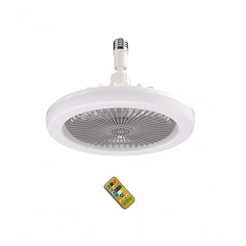 HOT！-Ceiling Fan With Remote Control And Light 30W LED Lamp Fan Smart Silent Ceiling Fan E27 Converter Base