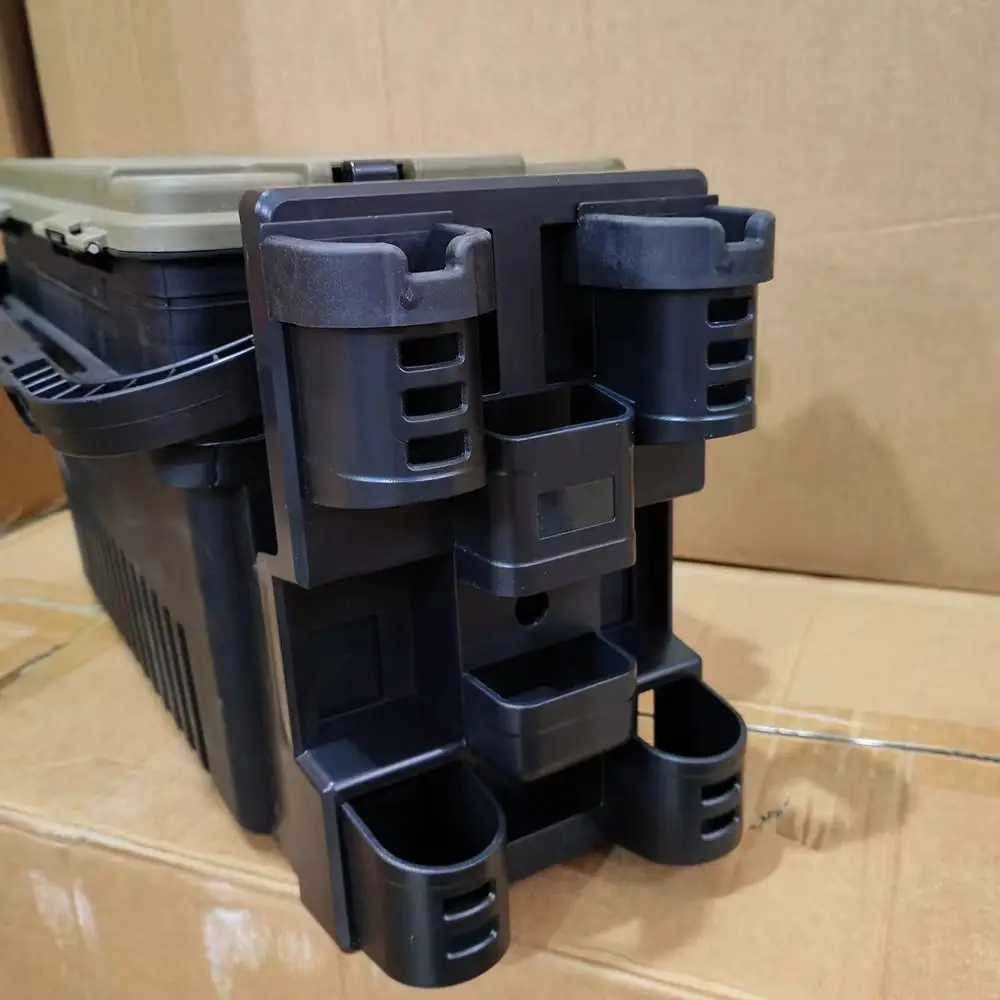Upright Design Fishing Box Pole Bracket Inserting Device Hanging Tube Sub Box Upright Pole Cylinder Double Pole