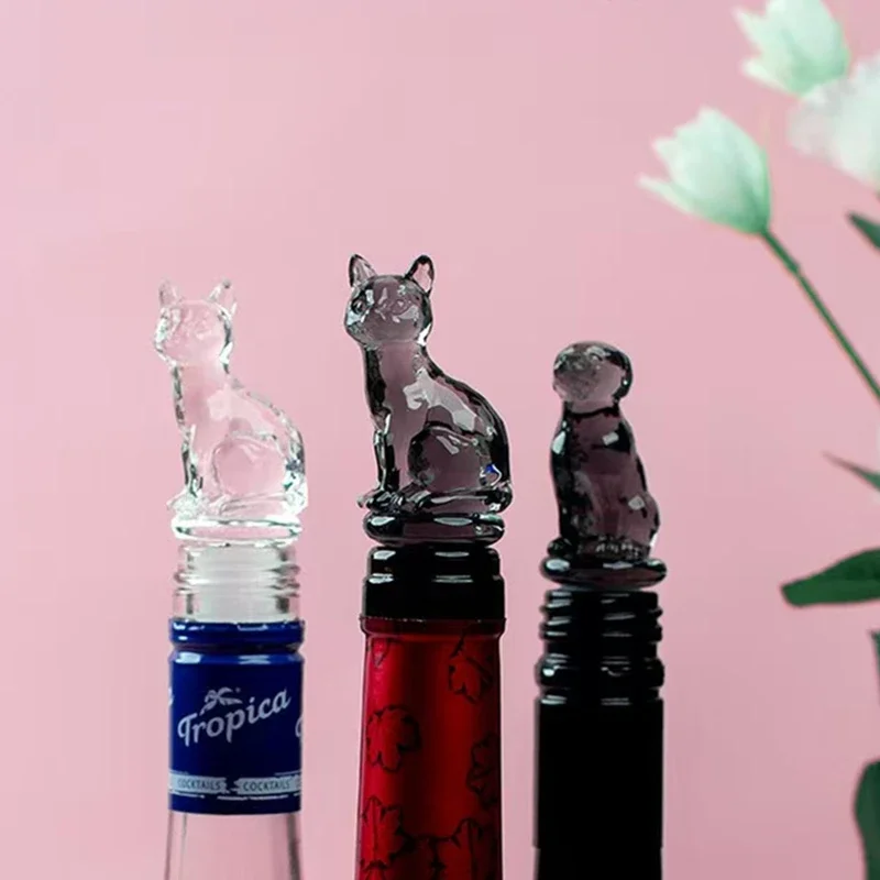 

Aixiangru-Wine Stoppers for Bottles,Animal Wine Stopper, Champagne Stopper, Silicon Crystal Accessories Drinking game Wine cork