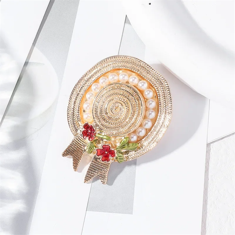1Pc Chic Bow Straw Hat Pin for Men Women Hat Brooches Pins Trendy Accessories Birthday Party Gift Couple Items 2026