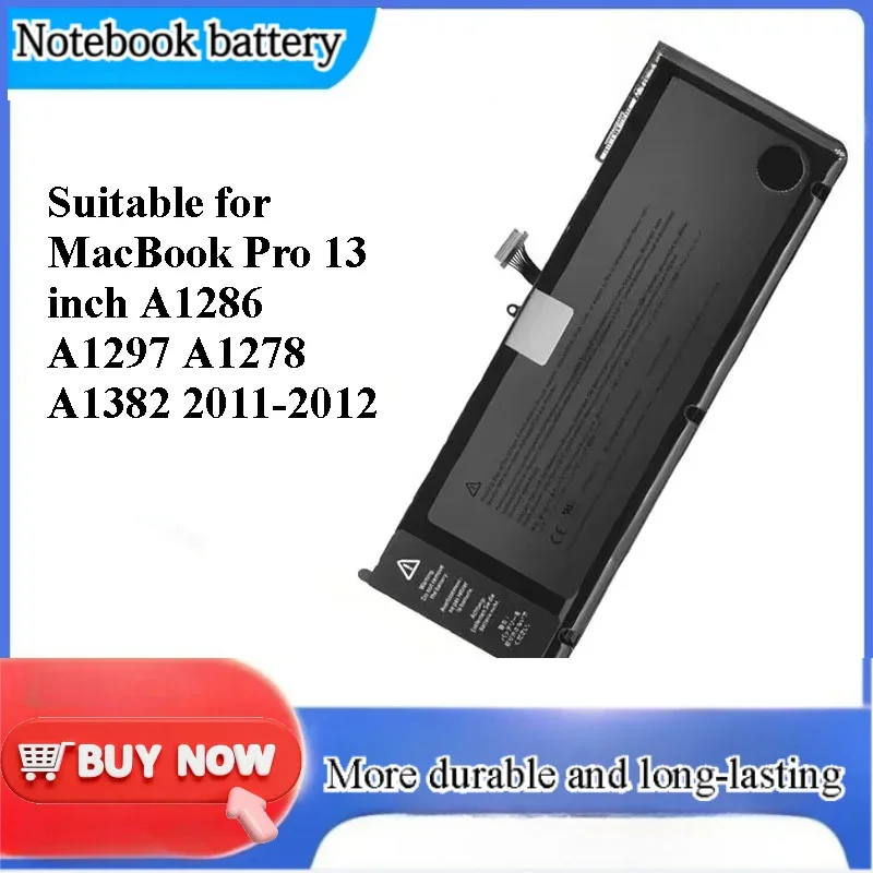 for MacBook Pro 13 inch A1286 A1297 A1278 A1382 2011-2012 battery Replacement Battery