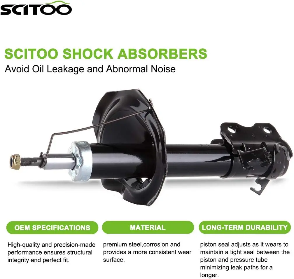 SCITOO Front Shocks Set of 2 for I35, Shocks Absorbers and Struts Fits 2002 2003 2004 for Infiniti for I35,2001 2002 2003