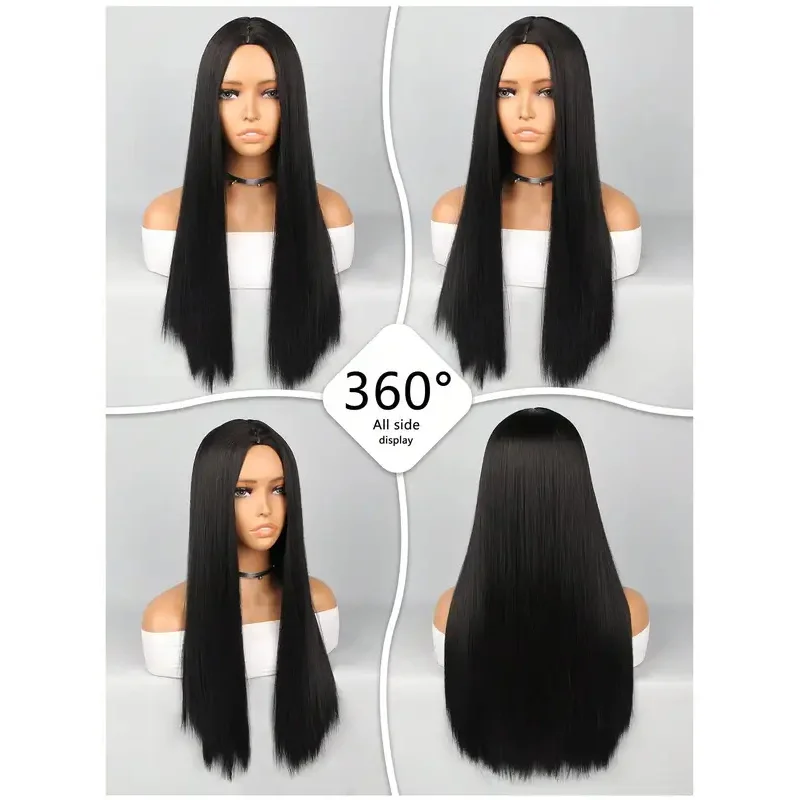 FC6Synthetic Fibre Heat Resistant Wig Straight Hair High Quality For Women Natural And Beautiful Holiday Party Halloween Da@FC8！