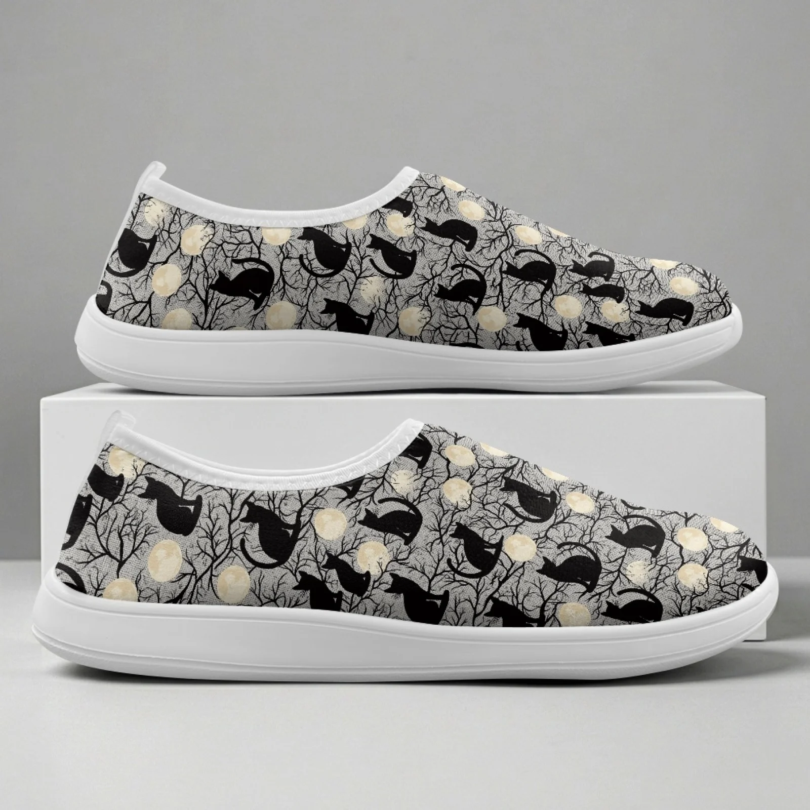 XIXIRIMIDO Women's Slip-on Wide-toed Shoe Nurse Shoes Men's Sneakers and Casual Shoes Zapatillas de Mujer Feminino Halloween