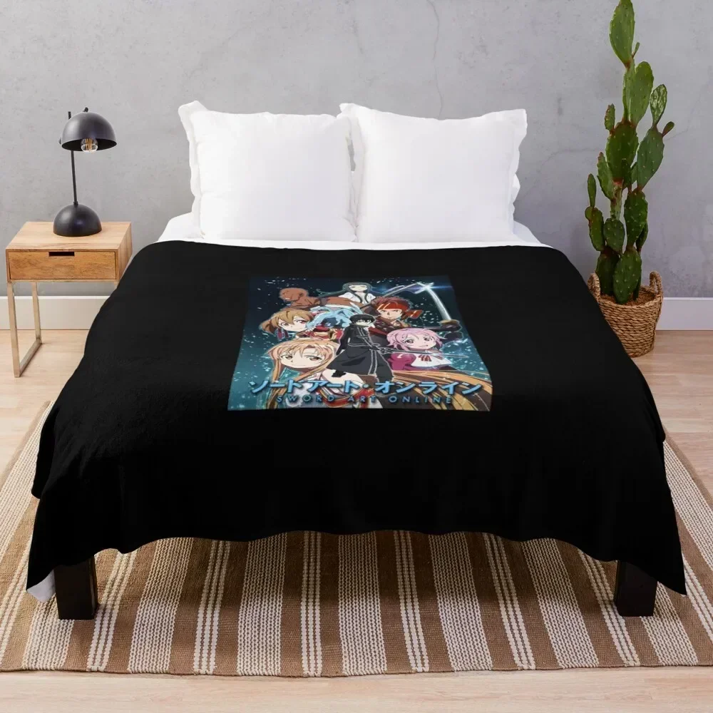 

Sword Art Online (2021) Throw Blanket Thin Thermals For Travel For Decorative Sofa Stuffeds Blankets