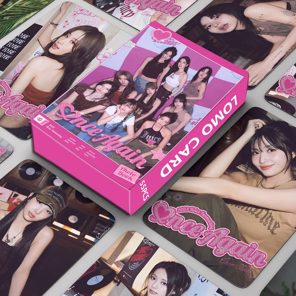 

Kpop TWICE 'ONCE AGAIN' Album Books Postcard Photo Print Picture Fashion Cute Boys Girls Group Poster notebook Fans Gifts