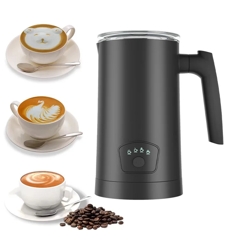 A39M เครื่องตีฟองนมอัตโนมัติเต็มรูปแบบ เครื่องตีฟองนม 4 In 1 เครื่องตีฟองนมไฟฟ้า เครื่องทําโฟมสําหรับกาแฟ ช็อกโกแลตร้อน