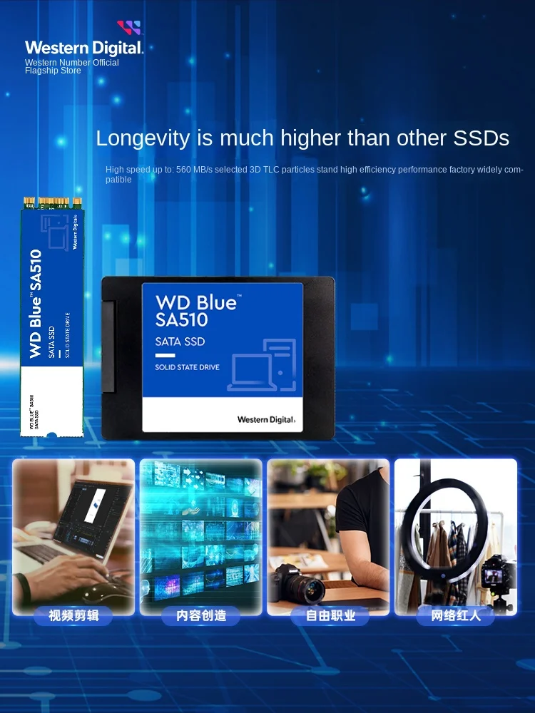 SSD 250g 500g 1t 2.5-inch notebook SSD 1tb desktop SA510