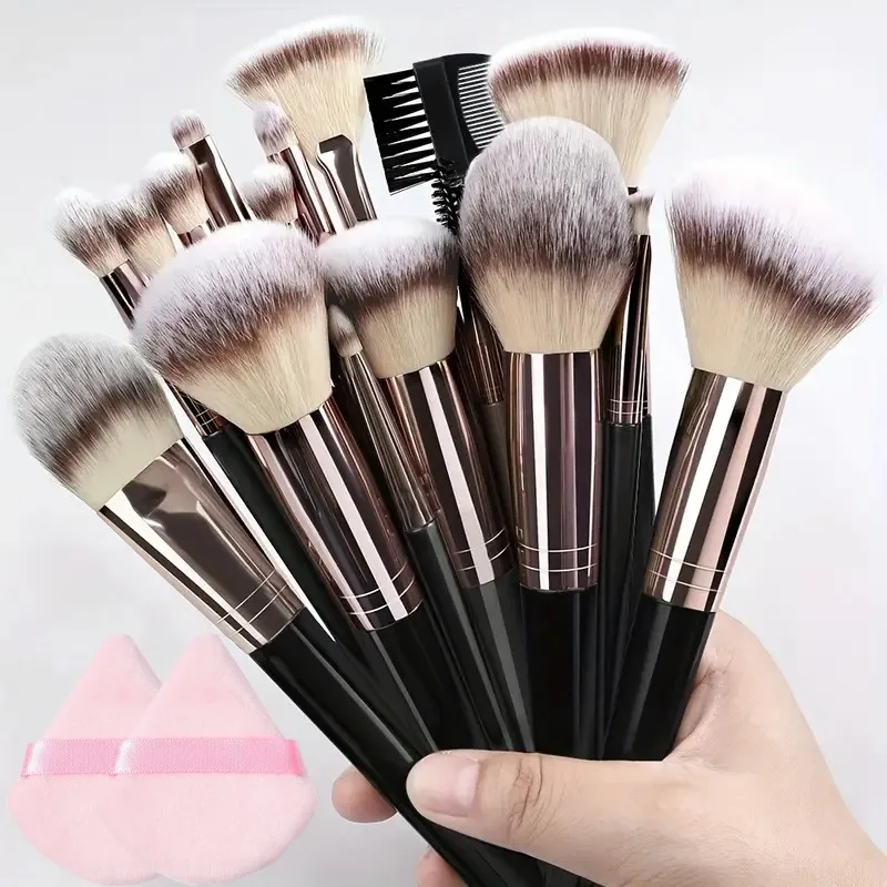 Professionele 3-20PCS Make-Up Kwasten Set Oogschaduw Foundation Concealer Blending Blush Brush Kabuki Zachte Pluizige Vrouwen Beauty Tool