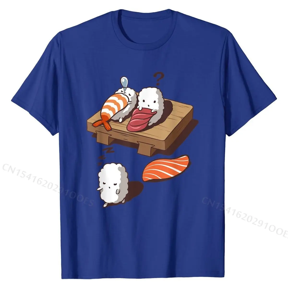 Funny Japanese Nigiri Sushi Sleepwalking T-Shirt Funny Male Tshirts Custom Tops Shirts Cotton Crazy