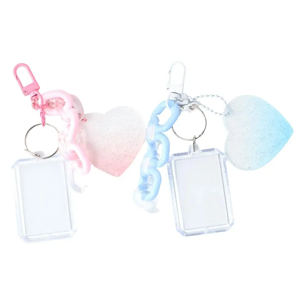 Protector Photo Card Transparent Album Idol Photo Sleeves Collect Card Sleeves ID Holder Pendant Photocard Holder Keychain
