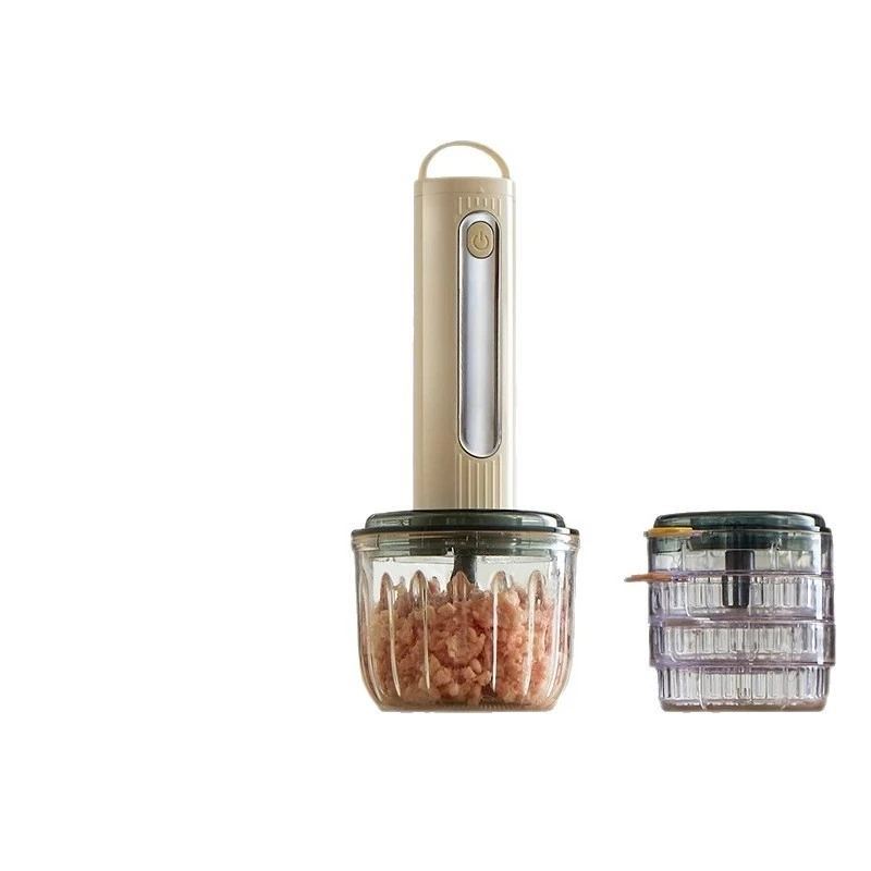 

Meat grinder Small cooking machine Household automatic tamping garlic seasoning machine Grinder