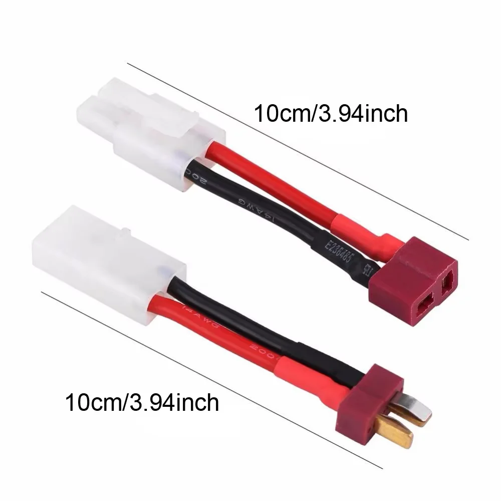 10PCS Deans T Plug To Tamiya Connector Adapter Cable 14AWG 100mm Plastic Material For RC Drone Car Boat Quadcopter LiPo Battery